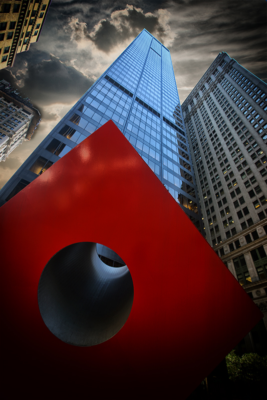 New York: cubo rosso, fotografia di Enrico Cortesano